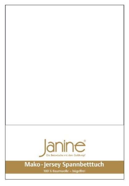Janine Mako Jersey 5007 Spann-Betttuch Spann-Bettlaken 100% Baumwolle