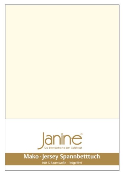 Janine Mako-Jersey Spannbetttuch Spannbettlaken 100% naturreine Baumwolle